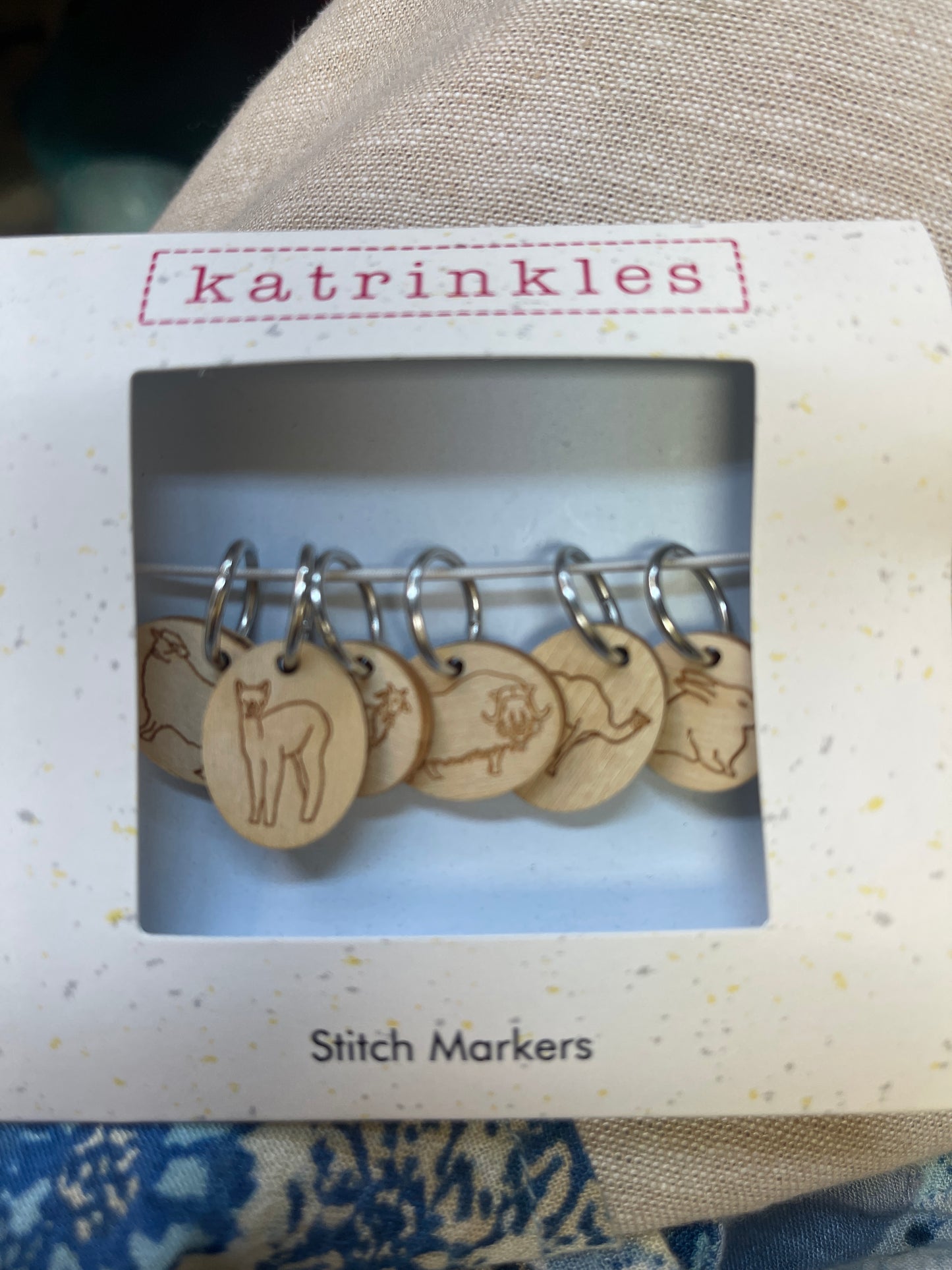 Katrinkles fiber animal stitch markers