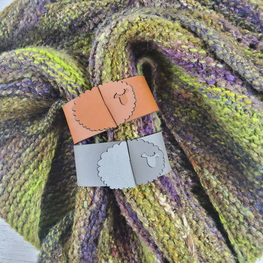 Katrinkles Sheep Shawl Cuff in Vegan Leather