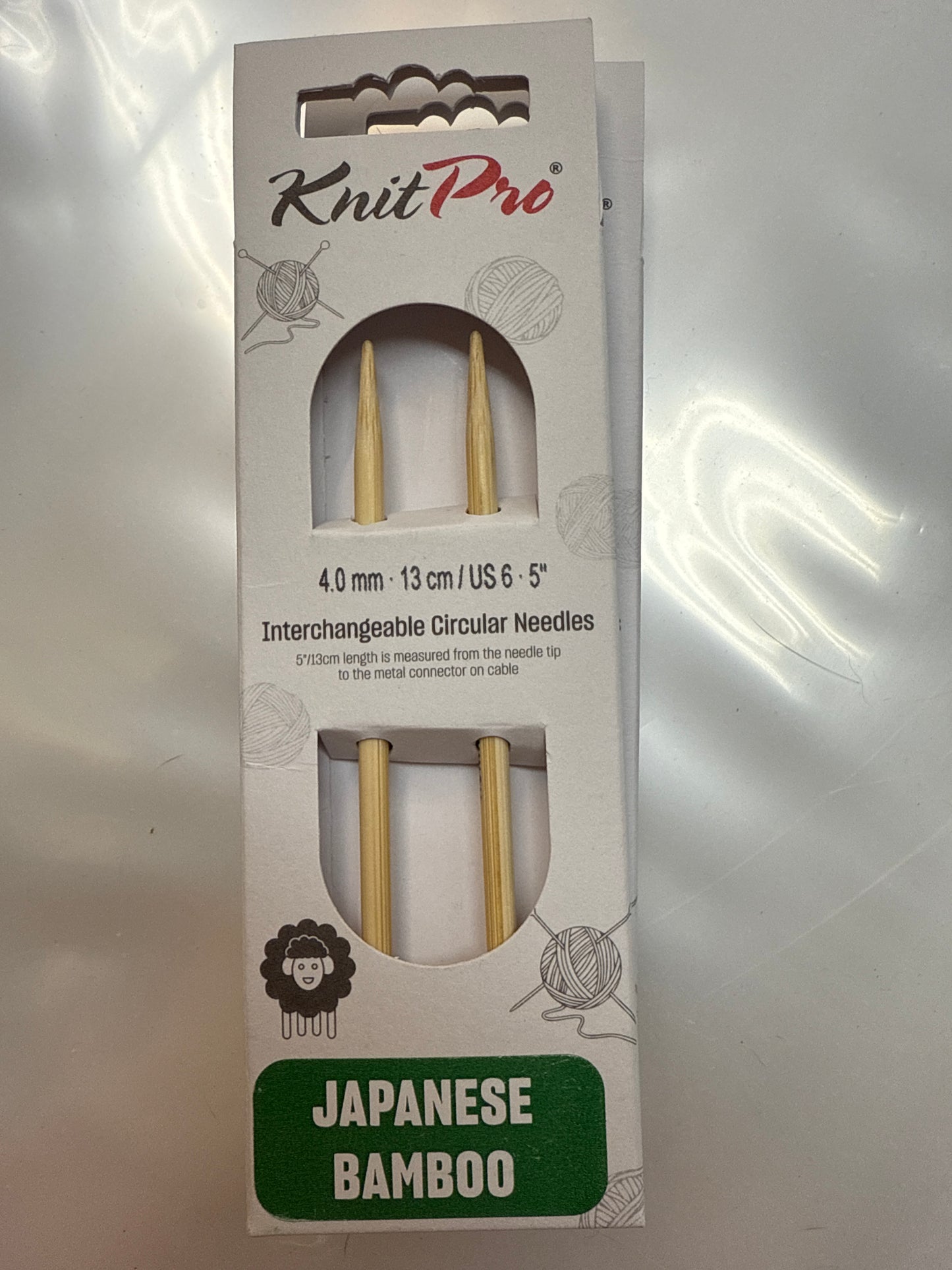 Knit pro 5” bamboo interchangeable needles