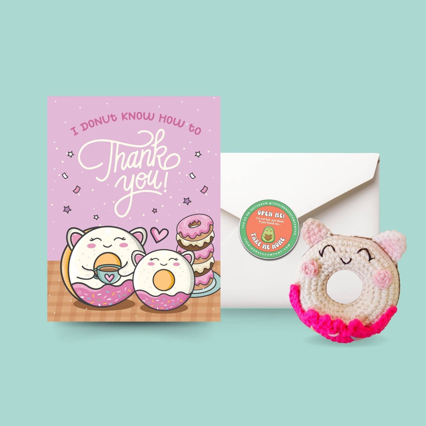 Thank You Card & Donut Crochet Pattern