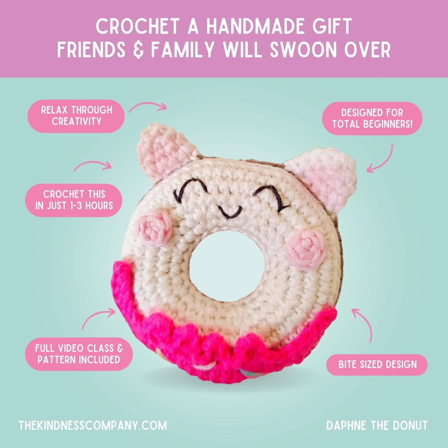 Thank You Card & Donut Crochet Pattern