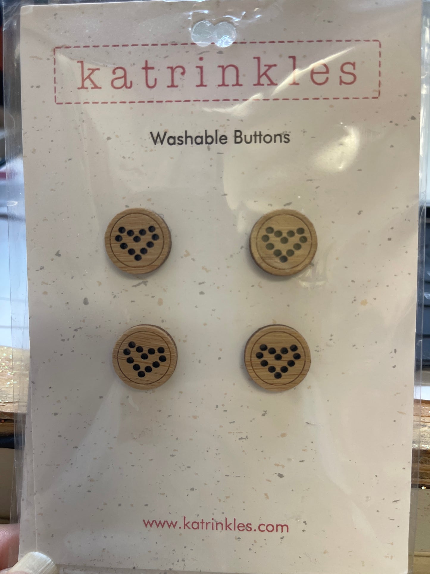 Katrinkles small heart washable buttons