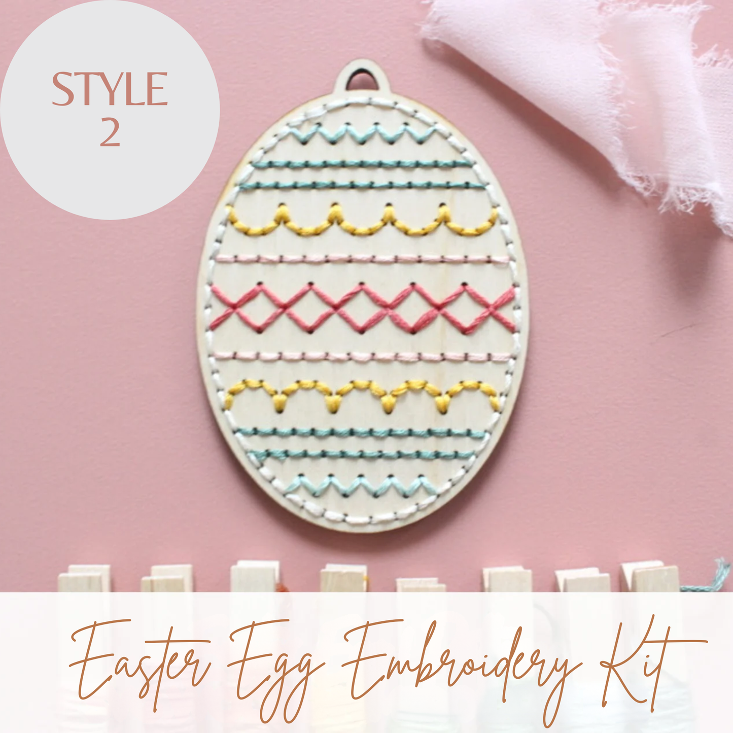 Easter Egg (Style 2) DIY Embroidery Kit