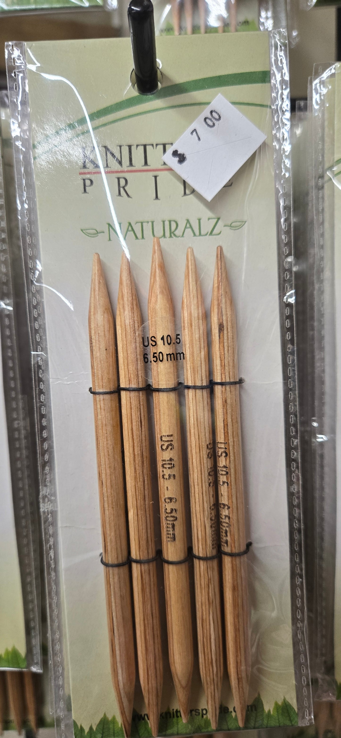 Knitter's Pride Naturalz Wooden 5" Double Pounted Needles