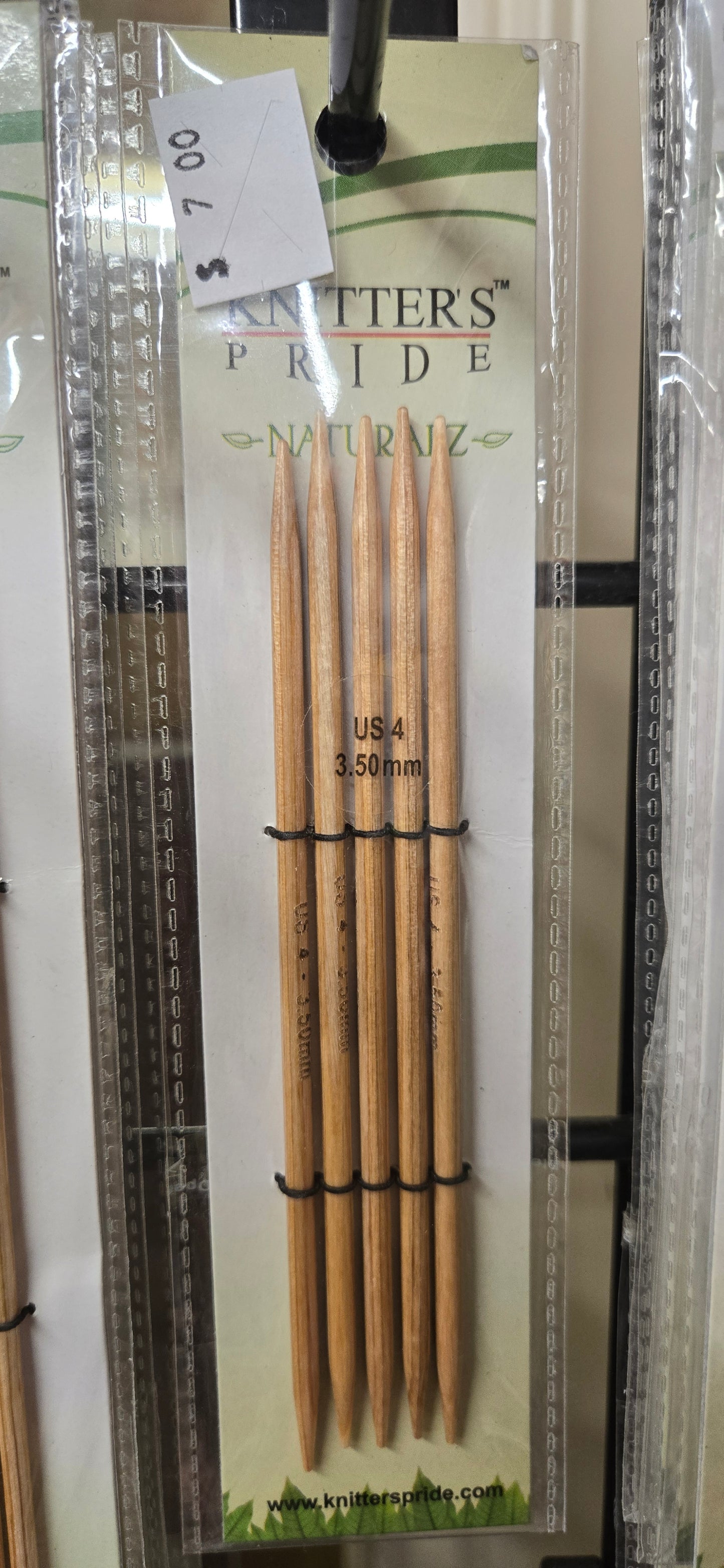 Knitter's Pride Naturalz Wooden 5" Double Pounted Needles