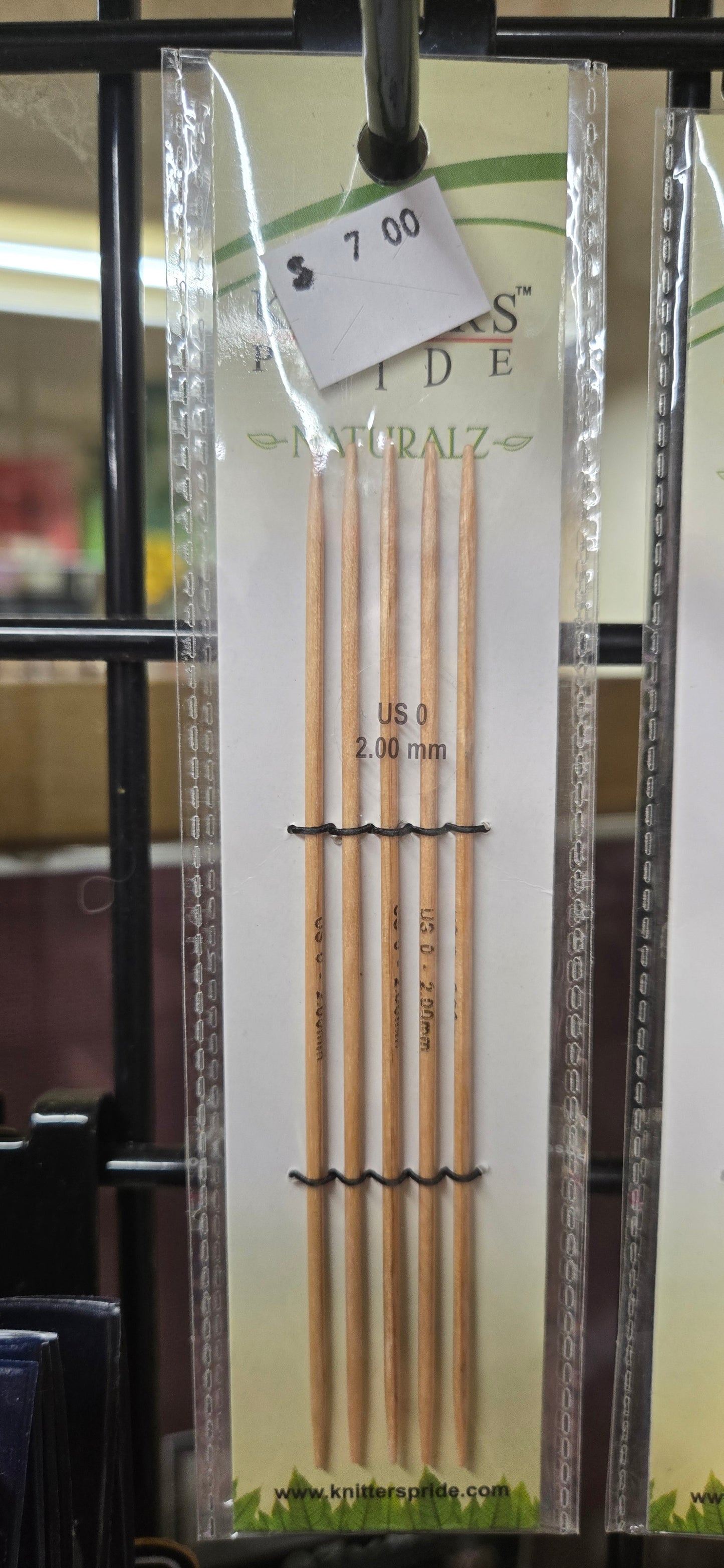 Knitter's Pride Naturalz Wooden 5" Double Pounted Needles