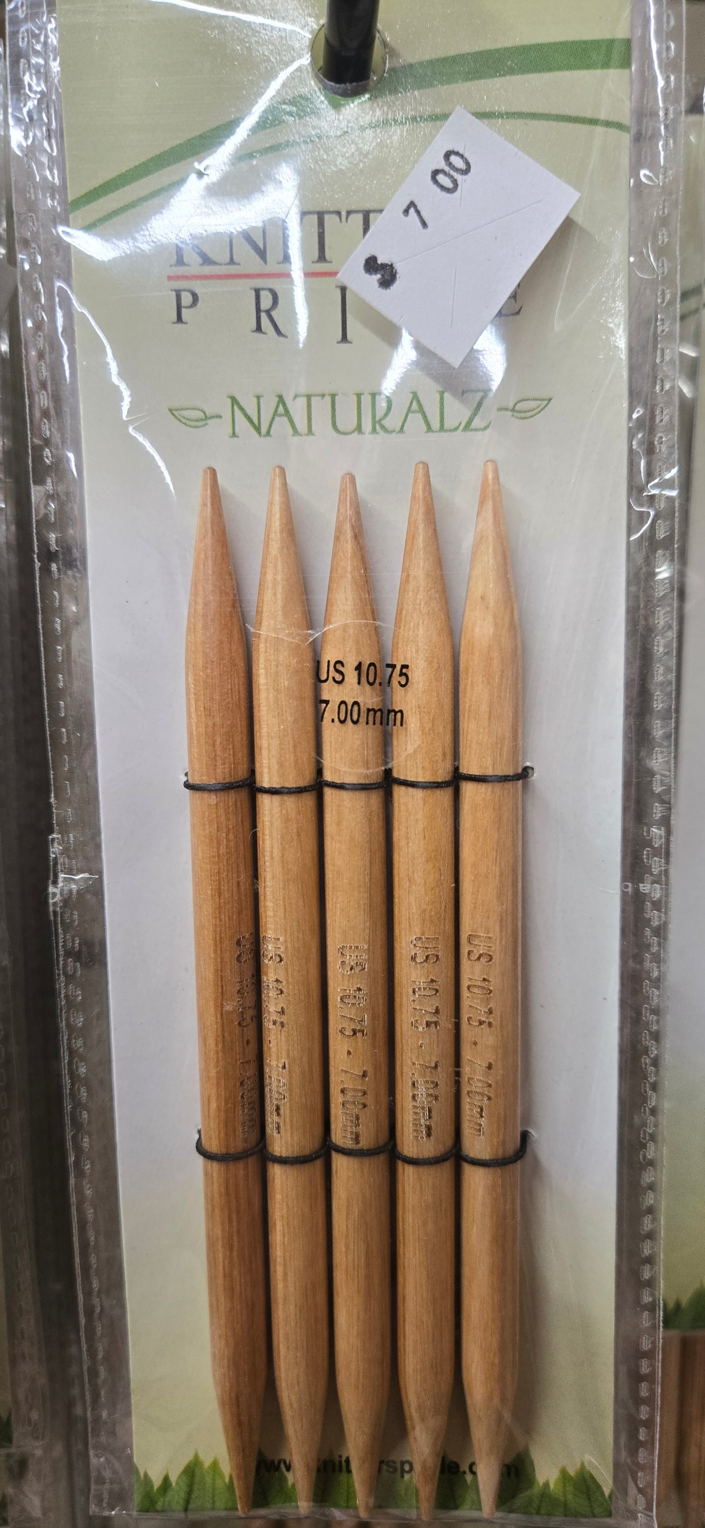 Knitter's Pride Naturalz Wooden 5" Double Pounted Needles